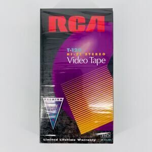RCA T-120 Hi-Fi Stereo Blank Video Tape Cassette VHS up to 6 hrs - New